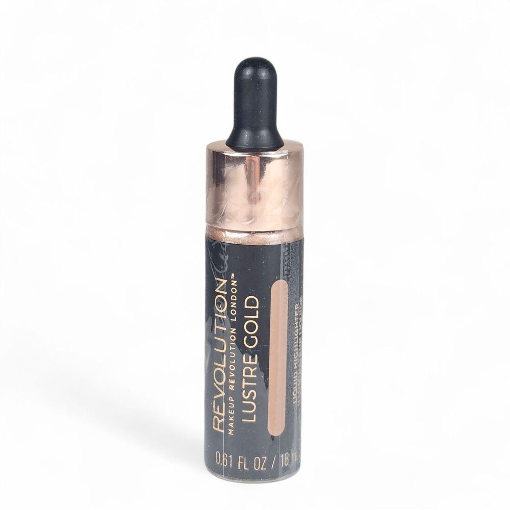Revolution Liquid Highlighter LUSTRE GOLD Warm Shimmer 0.61 fl oz / 18 ml